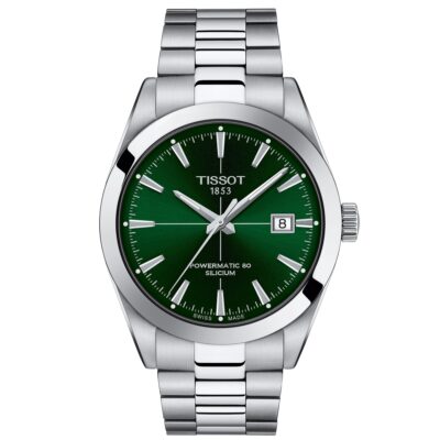 Tissot Gentleman Powermatic 80 Silicium Men's Green Watch - T1274071109101